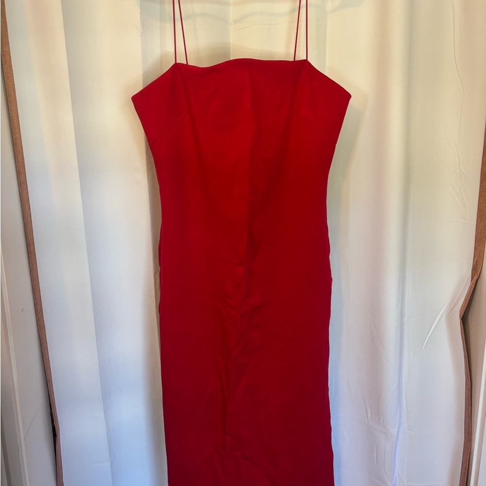 South Moon Under Red Sheath Cocktail Dress